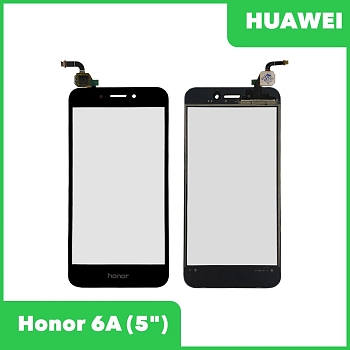 Сенсорное стекло (тачскрин) для Huawei Honor 6A (DLI-TL20), черный