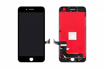 Модуль для Apple iPhone 7 Plus, черный с рамкой (LCD)